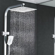 SportZone.co.nz Furniture > Bathroom > Shower Heads & Screens Cefito 10'' Rain Shower Head Set Handheld Square High Pressure Chrome Cefito 10'' Rain Shower Head Set Handheld Square High Pressure Chrome