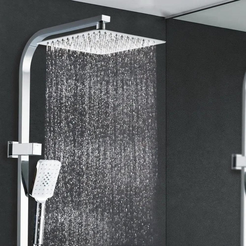 SportZone.co.nz Furniture > Bathroom > Shower Heads & Screens Cefito 10'' Rain Shower Head Set Handheld Square High Pressure Chrome Cefito 10'' Rain Shower Head Set Handheld Square High Pressure Chrome