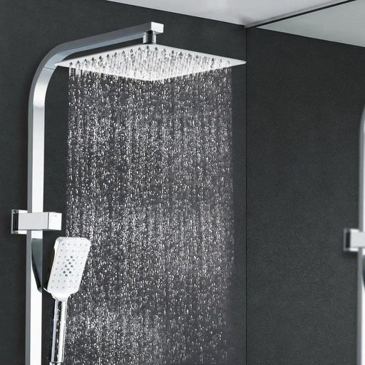 SportZone.co.nz Furniture > Bathroom > Shower Heads & Screens Cefito 10'' Rain Shower Head Set Handheld Square High Pressure Chrome Cefito 10'' Rain Shower Head Set Handheld Square High Pressure Chrome