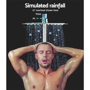 SportZone.co.nz Furniture > Bathroom > Shower Heads & Screens Cefito 10'' Rain Shower Head Set Handheld Square High Pressure Chrome Cefito 10'' Rain Shower Head Set Handheld Square High Pressure Chrome