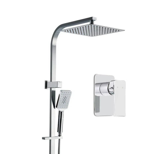 Cefito 10'' Rain Shower Head Set Handheld Square High Pressure Mixer Tap Chrome by SportZone.co.nz