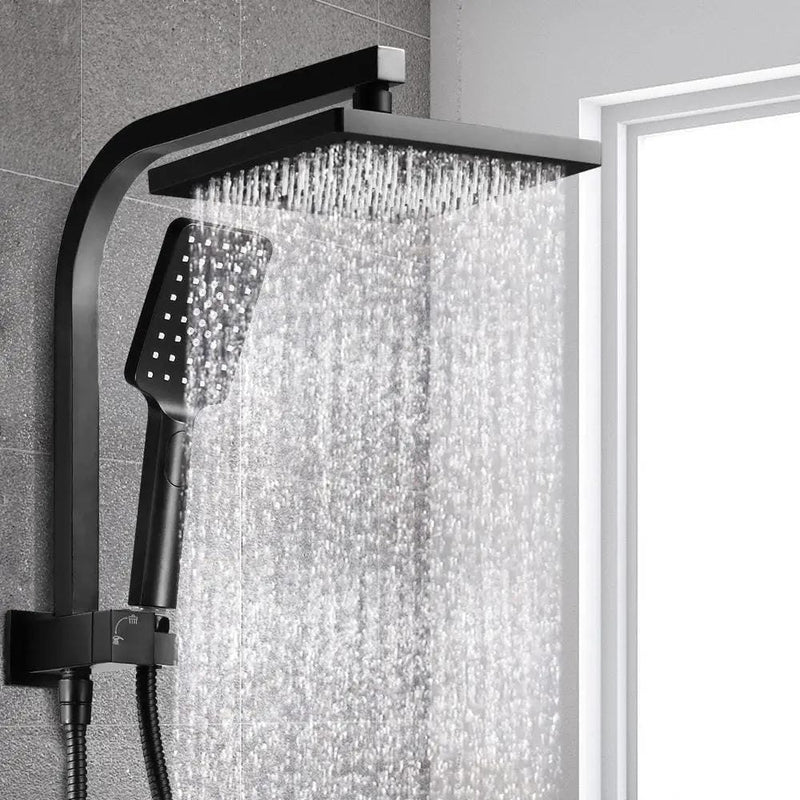 SportZone.co.nz Home & Garden > Bathroom Accessories > Shower Accessories Cefito 8'' Rain Shower Head Set Handheld Square High Pressure Black Cefito 8'' Rain Shower Head Set Handheld Square High Pressure Black