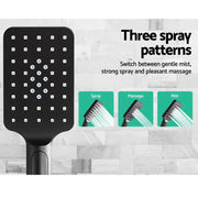 SportZone.co.nz Home & Garden > Bathroom Accessories > Shower Accessories Cefito 8'' Rain Shower Head Set Handheld Square High Pressure Black Cefito 8'' Rain Shower Head Set Handheld Square High Pressure Black