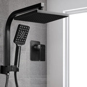 Cefito 8'' Rain Shower Head Set Handheld Square High Pressure Mixer Tap Black by SportZone.co.nz