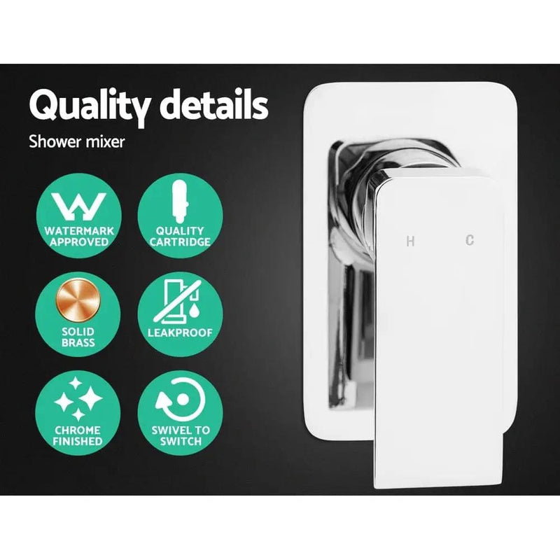 SportZone.co.nz Home & Garden > Bathroom Accessories Cefito 8'' Rain Shower Head Set Handheld Square High Pressure Mixer Tap Chrome Cefito 8'' Rain Shower Head Set Handheld Square High Pressure Mixer Tap Chrome