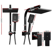 SportZone.co.nz Home & Garden > Bathroom Accessories Cefito 8'' Rain Shower Head Set Handheld Square High Pressure Twins Tap Black Cefito 8'' Rain Shower Head Set Handheld Square High Pressure Twins Tap Black