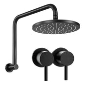 SportZone.co.nz Furniture > Bathroom > Shower Heads & Screens Cefito 9'' Rain Overhead Swivel Shower Head with Wall Twin Swivel Bathroom Tap Cefito 9'' Rain Overhead Swivel Shower Head with Wall Twin Swivel Bathroom Tap