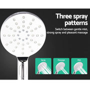 SportZone.co.nz Home & Garden > Bathroom Accessories Cefito 9'' Rain Shower Head Set Handheld Round High Pressure Black Cefito 9 Inch Rain Shower Head Set With Handheld Black