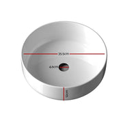 SportZone.co.nz Home & Garden > DIY Cefito Bathroom Basin Ceramic Vanity Sink Hand Wash Bowl 35x12cm Cefito Bathroom Basin Ceramic Vanity Sink Hand Wash Bowl 35x12cm