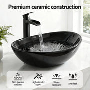 SportZone.co.nz Furniture > Bathroom > Sinks Cefito Bathroom Basin Ceramic Vanity Sink Hand Wash Bowl 41x34cm Cefito Bathroom Basin Ceramic Vanity Sink Hand Wash Bowl 41x34cm