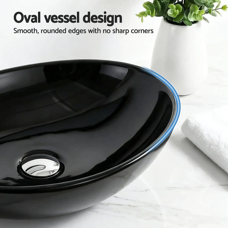 SportZone.co.nz Furniture > Bathroom > Sinks Cefito Bathroom Basin Ceramic Vanity Sink Hand Wash Bowl 41x34cm Cefito Bathroom Basin Ceramic Vanity Sink Hand Wash Bowl 41x34cm