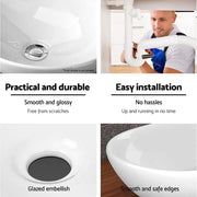 Cefito Bathroom Basin Ceramic Vanity Sink Hand Wash Bowl 41x34cm by SportZone.co.nz