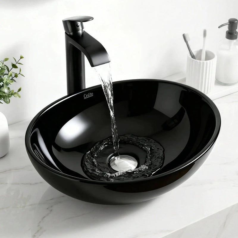 SportZone.co.nz Furniture > Bathroom > Sinks Cefito Bathroom Basin Ceramic Vanity Sink Hand Wash Bowl 41x34cm Cefito Bathroom Basin Ceramic Vanity Sink Hand Wash Bowl 41x34cm