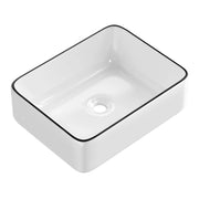 SportZone.co.nz Furniture > Bathroom > Sinks Cefito Bathroom Basin Ceramic Vanity Sink Hand Wash Bowl Above Counter 48x37cm Cefito Bathroom Basin Ceramic Vanity Sink Hand Wash Bowl Above Counter 48x37cm
