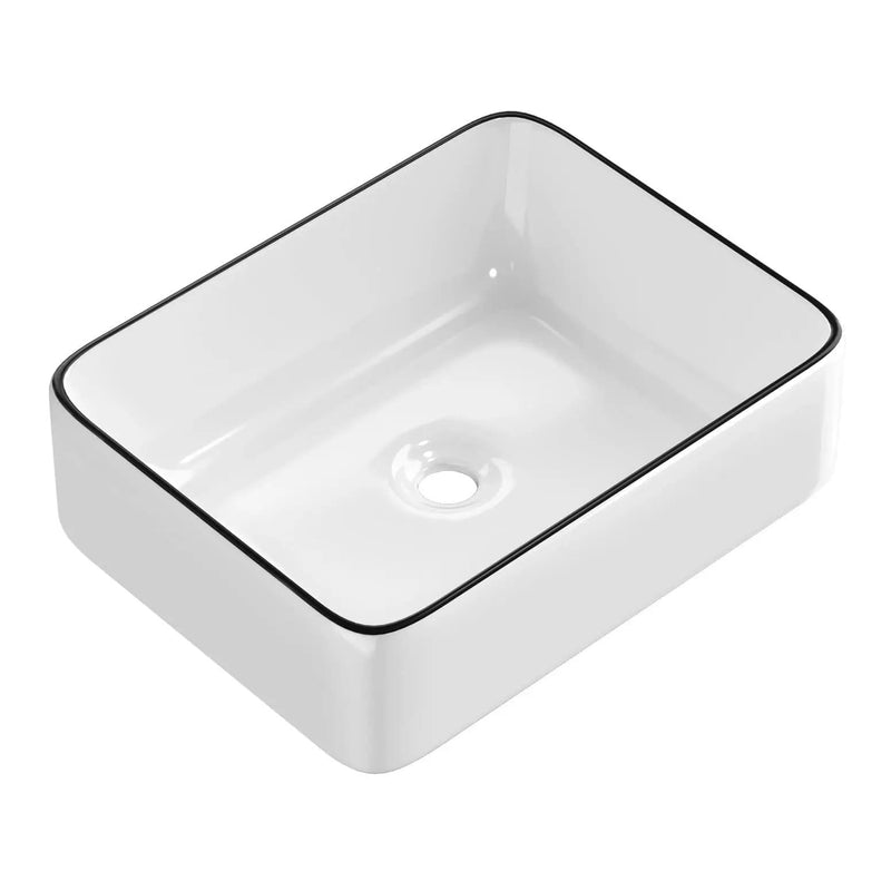 SportZone.co.nz Furniture > Bathroom > Sinks Cefito Bathroom Basin Ceramic Vanity Sink Hand Wash Bowl Above Counter 48x37cm Cefito Bathroom Basin Ceramic Vanity Sink Hand Wash Bowl Above Counter 48x37cm