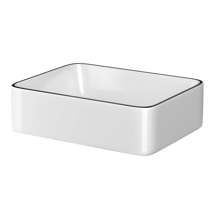 SportZone.co.nz Furniture > Bathroom > Sinks Cefito Bathroom Basin Ceramic Vanity Sink Hand Wash Bowl Above Counter 48x37cm Cefito Bathroom Basin Ceramic Vanity Sink Hand Wash Bowl Above Counter 48x37cm