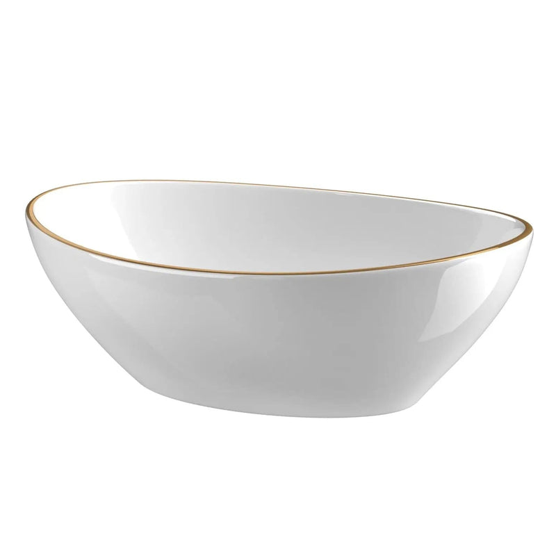 SportZone.co.nz Home & Garden > DIY Cefito Bathroom Basin Ceramic Vanity Sink Hand Wash Bowl Gold Line 41x34cm Cefito Bathroom Basin Ceramic Vanity Sink Hand Wash Bowl Gold Line 41x34cm