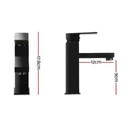 SportZone.co.nz Home & Garden > Bathroom Accessories Cefito Bathroom Basin Mixer Tap Square Faucet Vanity Laundry Black Cefito Bathroom Basin Mixer Tap Square Faucet Vanity Laundry Black