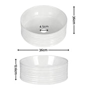 SportZone.co.nz Furniture > Bathroom > Sinks Cefito Bathroom Basin Vanity Sink Vessel Ceramic White Round Countertop 36cm Cefito Bathroom Basin Vanity Sink Vessel Ceramic White Round Countertop 36cm