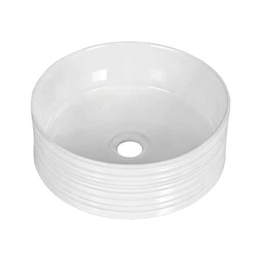 SportZone.co.nz Furniture > Bathroom > Sinks Cefito Bathroom Basin Vanity Sink Vessel Ceramic White Round Countertop 36cm Cefito Bathroom Basin Vanity Sink Vessel Ceramic White Round Countertop 36cm