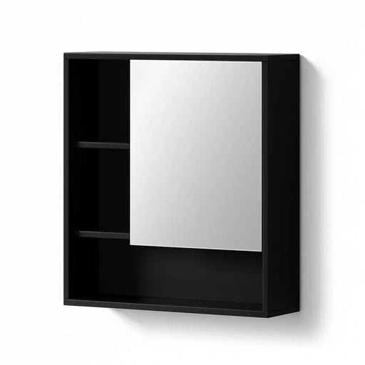 SportZone.co.nz Furniture > Bathroom > Bathroom Cabinets, Cupboards & Storage Cefito Bathroom Mirror Cabinet Mirrored Medicine Adjustable Shelf Wall Mounted 560mm Black Cefito Bathroom Mirror Cabinet Mirrored Medicine Adjustable Shelf Wall Mounted 560mm Black