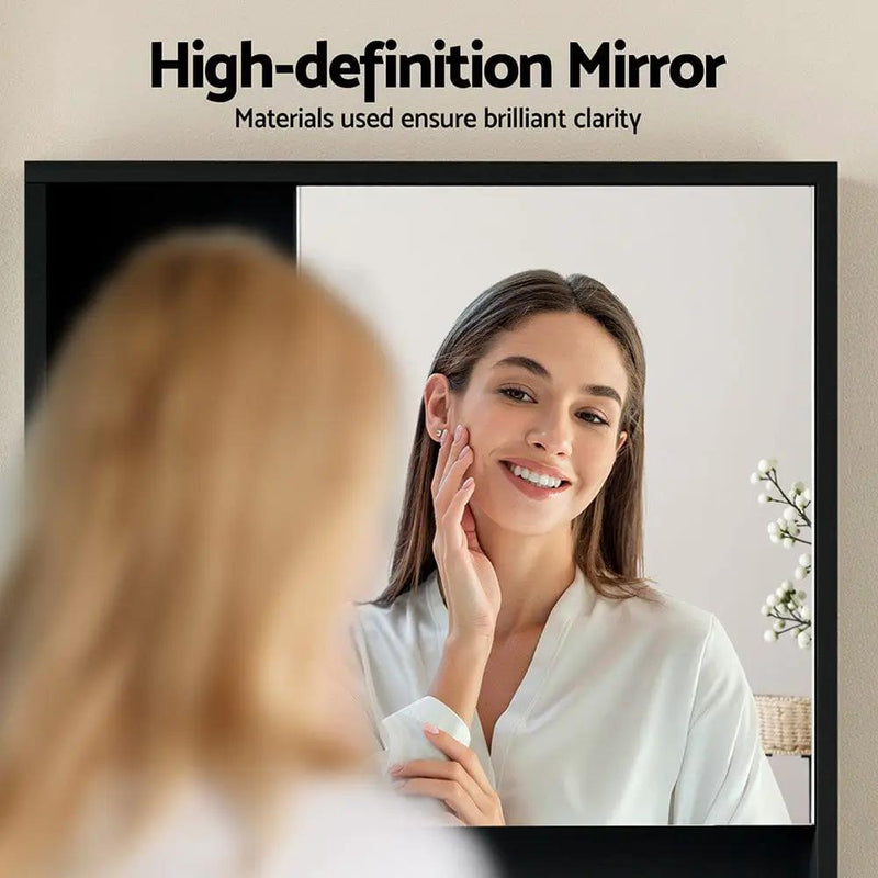 SportZone.co.nz Furniture > Bathroom > Bathroom Cabinets, Cupboards & Storage Cefito Bathroom Mirror Cabinet Mirrored Medicine Adjustable Shelf Wall Mounted 560mm Black Cefito Bathroom Mirror Cabinet Mirrored Medicine Adjustable Shelf Wall Mounted 560mm Black