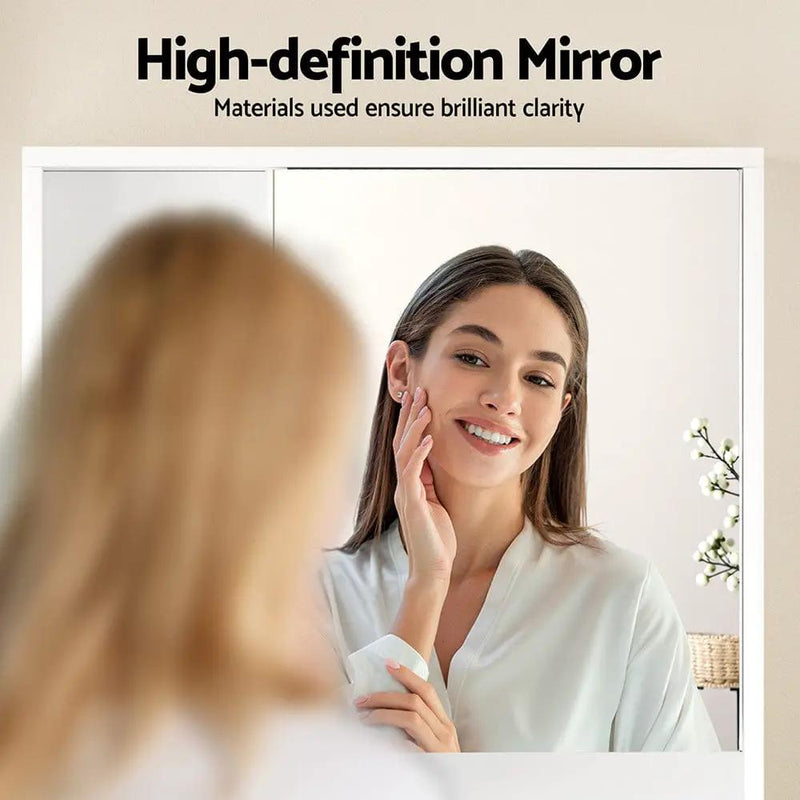 SportZone.co.nz Furniture > Bathroom > Bathroom Cabinets, Cupboards & Storage Cefito Bathroom Mirror Cabinet Mirrored Medicine Adjustable Shelf Wall Mounted 560mm White Cefito Bathroom Mirror Cabinet Mirrored Medicine Adjustable Shelf Wall Mounted 560mm White