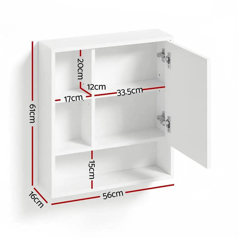 SportZone.co.nz Furniture > Bathroom > Bathroom Cabinets, Cupboards & Storage Cefito Bathroom Mirror Cabinet Mirrored Medicine Adjustable Shelf Wall Mounted 560mm White Cefito Bathroom Mirror Cabinet Mirrored Medicine Adjustable Shelf Wall Mounted 560mm White