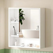 SportZone.co.nz Furniture > Bathroom > Bathroom Cabinets, Cupboards & Storage Cefito Bathroom Mirror Cabinet Mirrored Medicine Adjustable Shelf Wall Mounted 560mm White Cefito Bathroom Mirror Cabinet Mirrored Medicine Adjustable Shelf Wall Mounted 560mm White