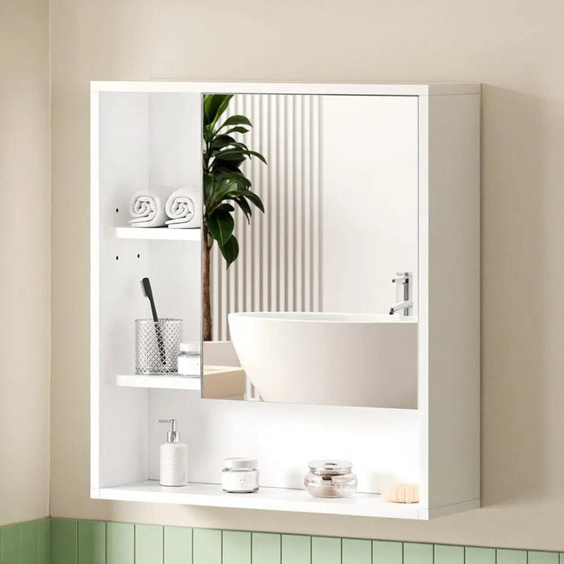SportZone.co.nz Furniture > Bathroom > Bathroom Cabinets, Cupboards & Storage Cefito Bathroom Mirror Cabinet Mirrored Medicine Adjustable Shelf Wall Mounted 560mm White Cefito Bathroom Mirror Cabinet Mirrored Medicine Adjustable Shelf Wall Mounted 560mm White
