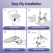 SportZone.co.nz Furniture > Bathroom > Bidets Cefito Electric Bidet Toilet Seat Washing Without Power Heated D-Shape Air Dryer Cefito Electric Bidet Toilet Seat Washing Without Power Heated D-Shape Air Dryer