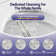 SportZone.co.nz Furniture > Bathroom > Bidets Cefito Electric Bidet Toilet Seat Washing Without Power Heated D-Shape Air Dryer Cefito Electric Bidet Toilet Seat Washing Without Power Heated D-Shape Air Dryer