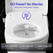 SportZone.co.nz Furniture > Bathroom > Bidets Cefito Electric Bidet Toilet Seat Washing Without Power Heated D-Shape Air Dryer Cefito Electric Bidet Toilet Seat Washing Without Power Heated D-Shape Air Dryer
