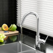 Cefito Kitchen Mixer Tap Mixer Round Sink Faucet Basin Laundry Chrome by SportZone.co.nz