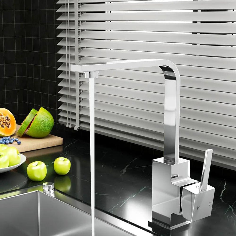 SportZone.co.nz Home & Garden > DIY Cefito Kitchen Mixer Tap Mixer Square Sink Faucet Basin Laundry Chrome Cefito Kitchen Mixer Tap Mixer Square Sink Faucet Basin Laundry Chrome