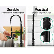 SportZone.co.nz Furniture > Bathroom > Tap & Sink Accessories Cefito Kitchen Mixer Tap Pull Down 2 Modes Sink Faucet Basin Laundry Black Cefito Kitchen Mixer Tap Pull Down 2 Modes Sink Faucet Basin Laundry Black