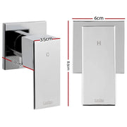 Cefito Shower Twins Tap Wall Bath Taps Brass Hot Cold Basin Bathroom Chrome by SportZone.co.nz