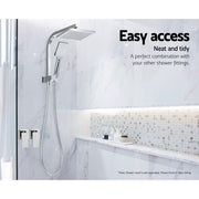 Cefito Shower Twins Tap Wall Bath Taps Brass Hot Cold Basin Bathroom Chrome by SportZone.co.nz