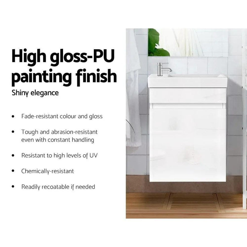 SportZone.co.nz Furniture > Bathroom > Bathroom Cabinets, Cupboards & Storage Cefito Vanity Unit 400mm with Basin White Cefito Vanity Unit 400mm with Basin White