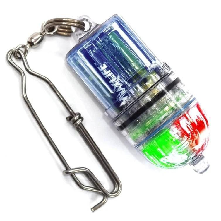 Centro LED Power Light Eco (Flicker) with colorful LED flicker and durable clip for fishing gear.