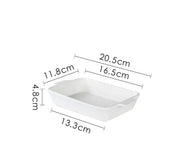 g8buynz Set of 3 White Porcelain Baking Dishes Rectangular Bakeware Set Set of 3 White Porcelain Baking Dishes Rectangular Bakeware Set