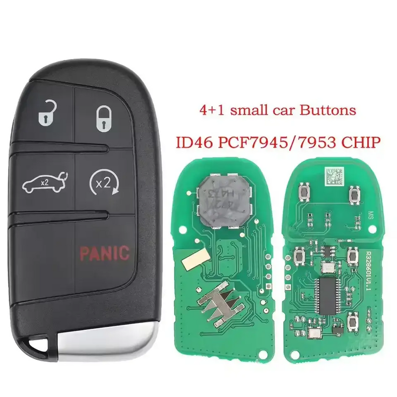 Habicare 433MHz Smart Remote Key PCF7953M for Chrysler 200, 300 & Dodge Charger, Challenger (2015+) 433MHz Smart Remote Key PCF7953M for Chrysler 200, 300 & Dodge Charger, Challenger (2015+)
