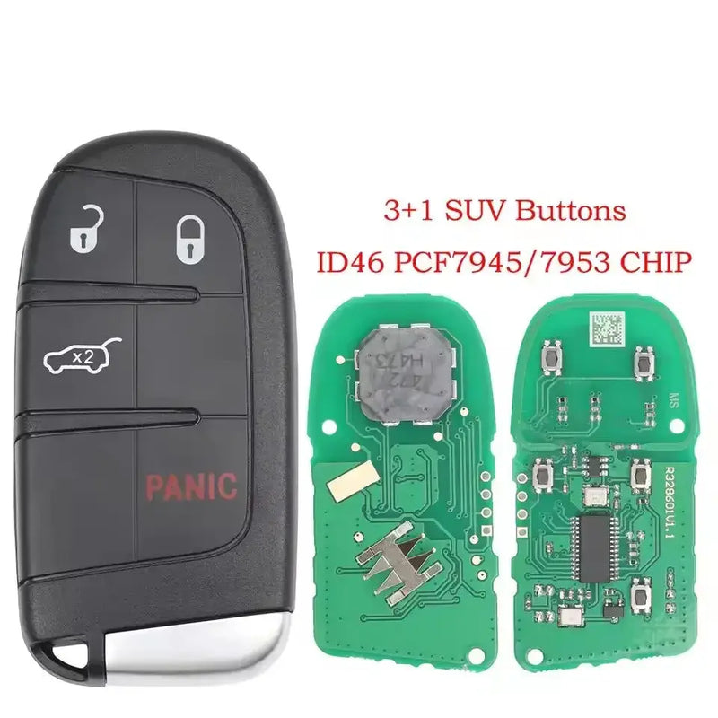 Habicare 433MHz Smart Remote Key PCF7953M for Chrysler 200, 300 & Dodge Charger, Challenger (2015+) 433MHz Smart Remote Key PCF7953M for Chrysler 200, 300 & Dodge Charger, Challenger (2015+)