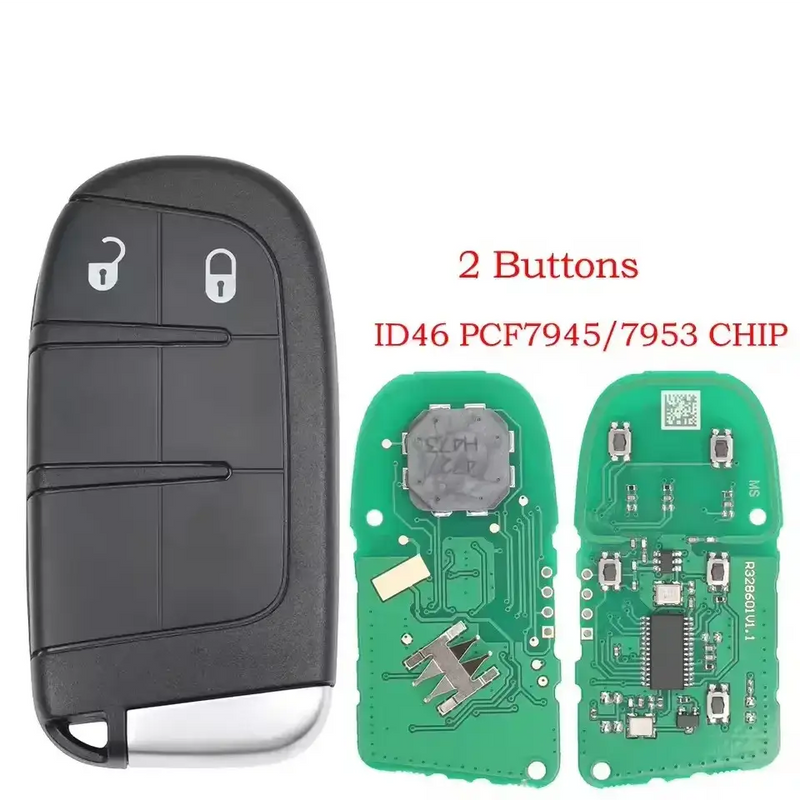 Habicare 433MHz Smart Remote Key PCF7953M for Chrysler 200, 300 & Dodge Charger, Challenger (2015+) 433MHz Smart Remote Key PCF7953M for Chrysler 200, 300 & Dodge Charger, Challenger (2015+)
