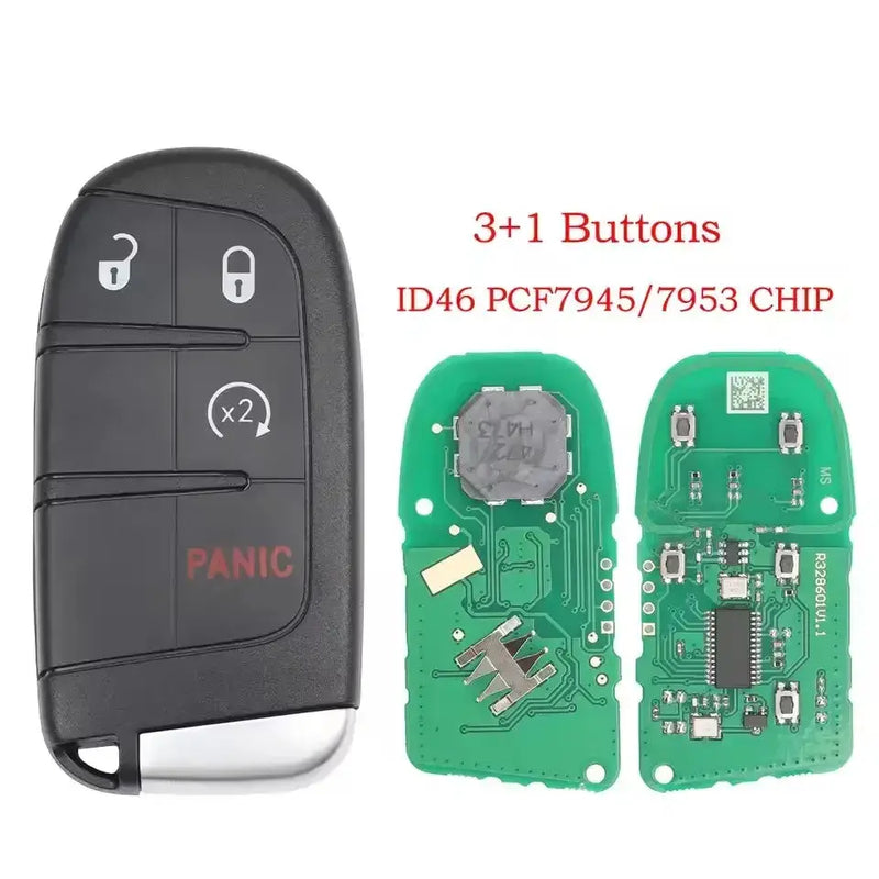 Habicare 433MHz Smart Remote Key PCF7953M for Chrysler 200, 300 & Dodge Charger, Challenger (2015+) 433MHz Smart Remote Key PCF7953M for Chrysler 200, 300 & Dodge Charger, Challenger (2015+)