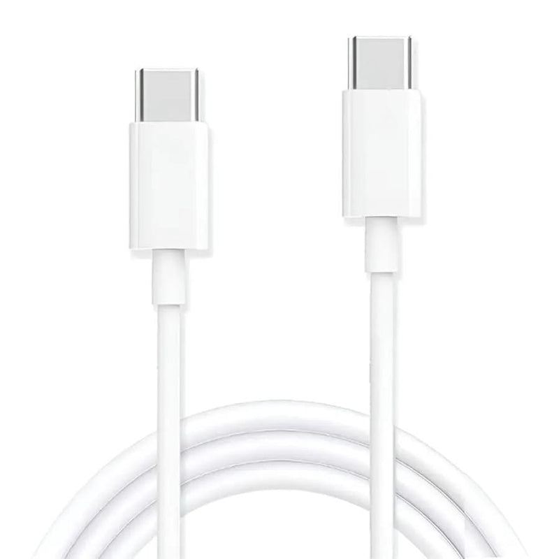 9eight5 Electronics Accessories Charger Cable for Google Phones USB-C to USB-C (White) 1m Charger Cable for Google Phones USB-C to USB-C (White) 1m