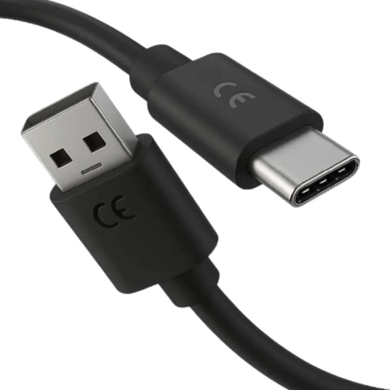 9eight5 Electronics Accessories Charger Cable for Motorola Phones USB-A to USB-C (Black) 1m Charger Cable for Motorola Phones USB-A to USB-C (Black) 1m