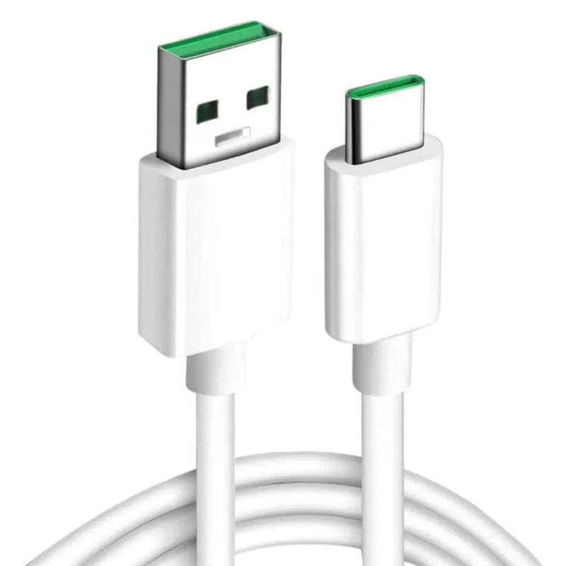 9eight5 Electronics Accessories Charger Cable for Oppo Phones Enhanced VOOC/SuperVOOC USB-C (White) 1m Charger Cable for Oppo Phones Enhanced VOOC/SuperVOOC USB...