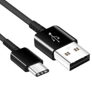 Charger Cable for Samsung Devices - USB to Type C (2m) (Black) by 9eight5