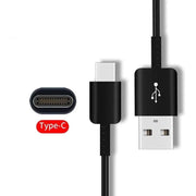 Charger Cable for Samsung Devices - USB to Type C (2m) (Black) by 9eight5